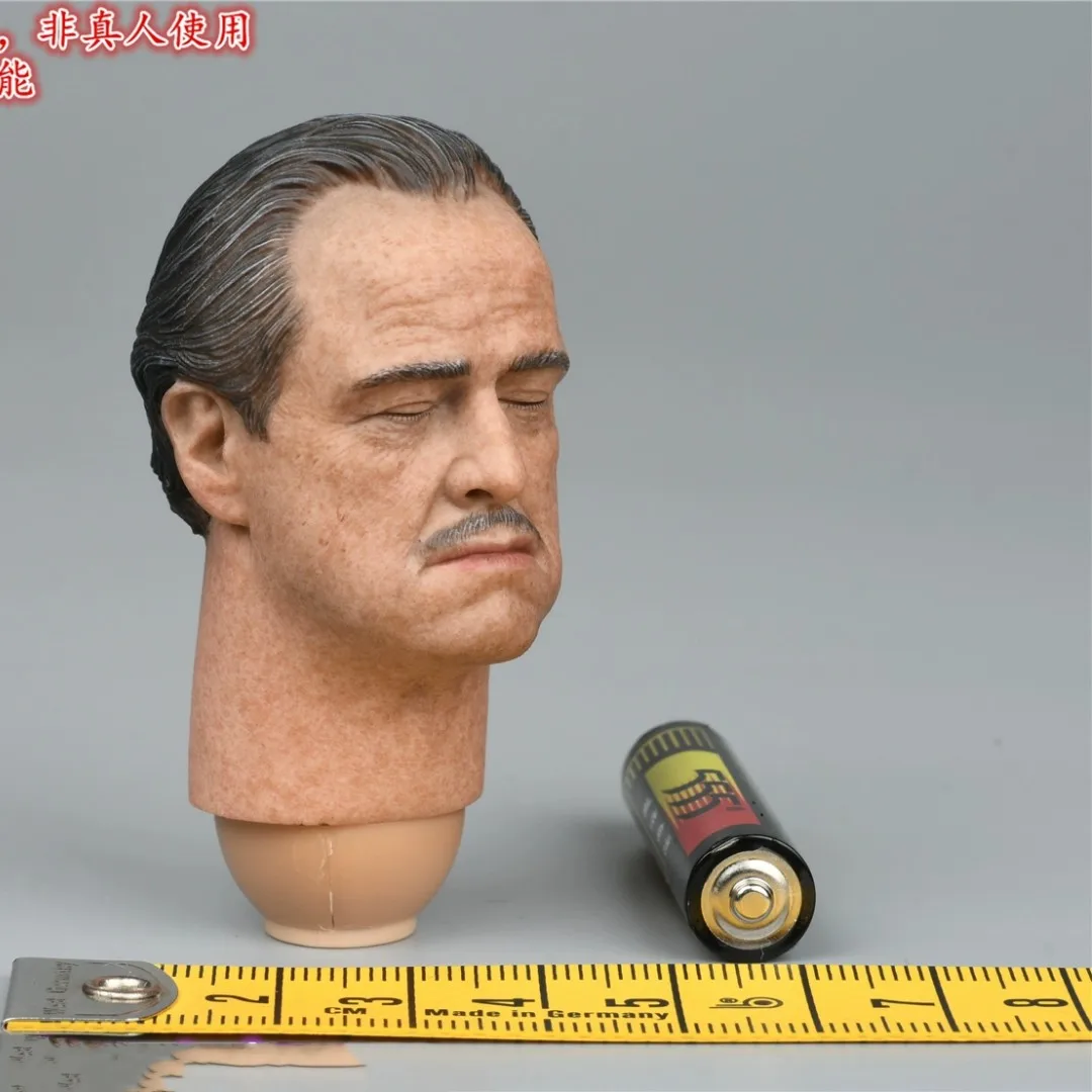 1/6 DAMTOYS DAM DMS033 The Godfather  Vito Corleone CLose Eyes  Normal Resting Closed Eye Exquisite Head Sculpt