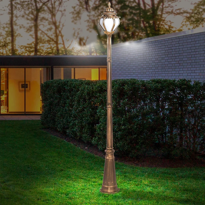 European Style Garden Lamp, Household Outdoor Street Lamp, Villa, Garden Community, Park Landscape Lamp ≈260CM