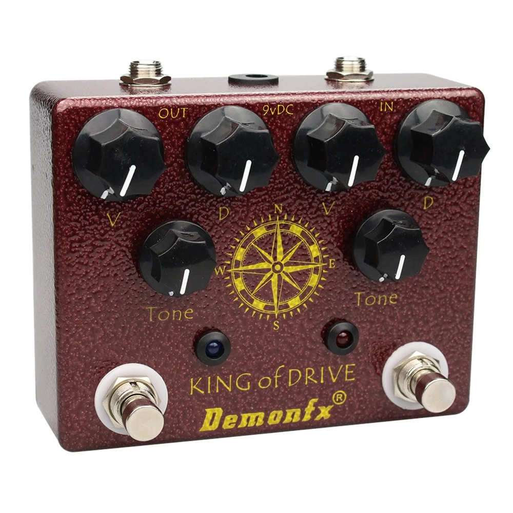 Demonfx King of Tone Overdrive Stomp Analog Based on Analog Man Effect King of Drive Guitar Effect Pedal Accessories HOT