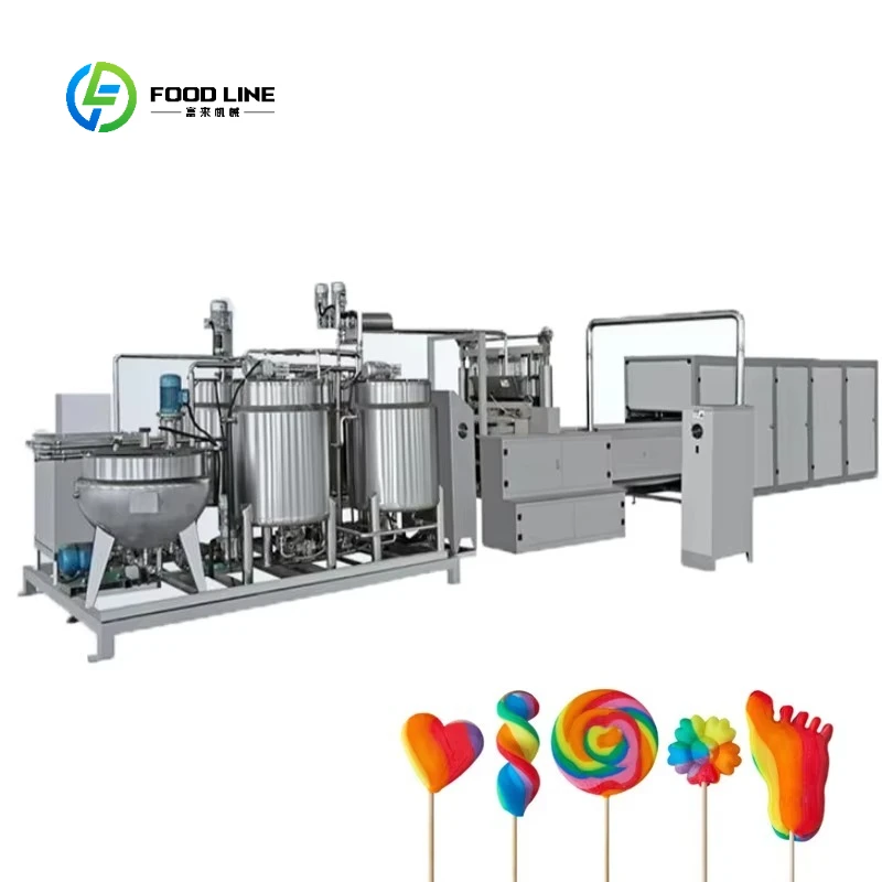Efficient Automatic Lollipop Production Line Toffee Candy Production Line Lollipop Making Equipment Jelly Candy Making Machine