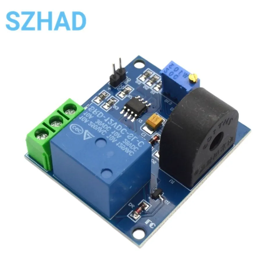 AC Current Detection Sensor Module 5V 12V Relay Protection Module 5A Over-Current Overcurrent Protection Switch Output