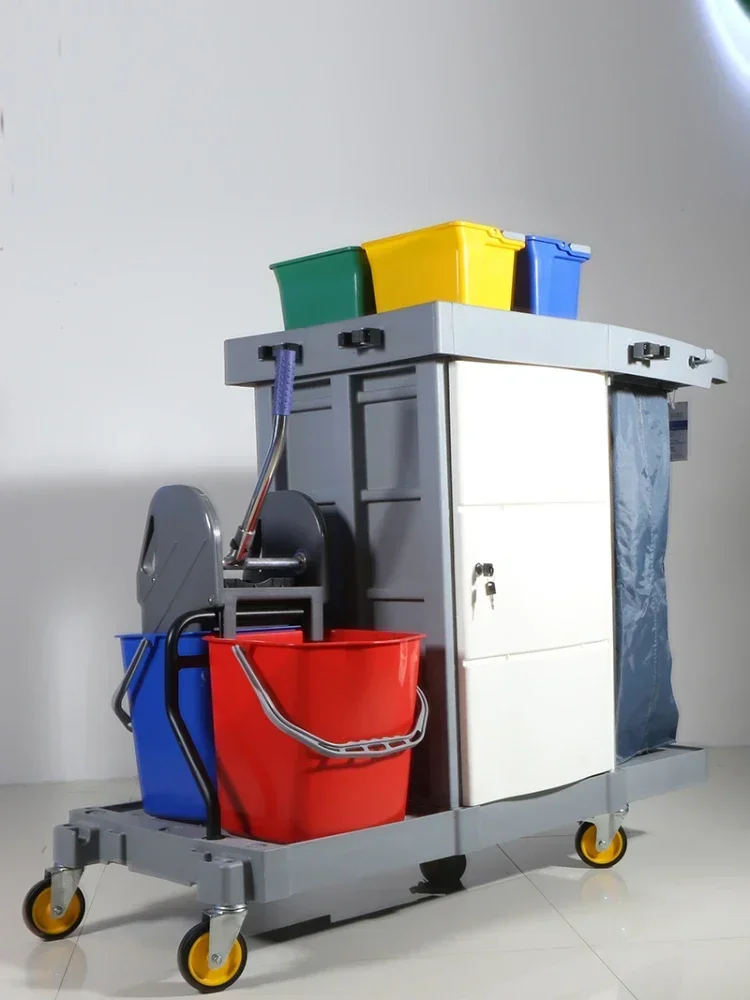 Multifunctional Trolley Cleaning Trolley Cleaning Trolley Tool Cart Linen Truck Guest Room