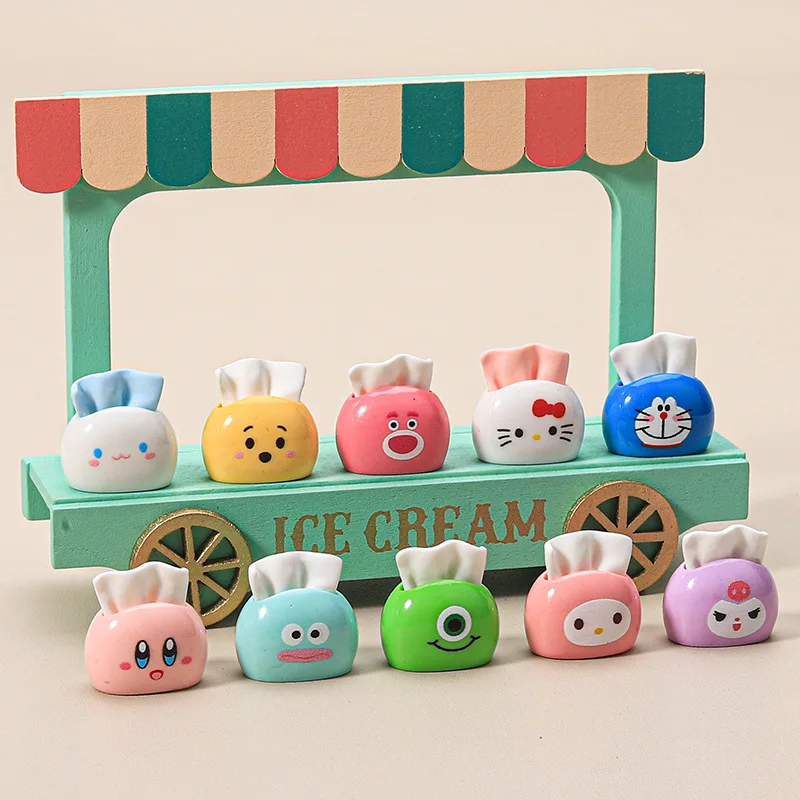 100pcs Simulated Resin Lovely Sanrio Tissue Box Embellishment DIY Scrapbook for Dollhouse Decoration Accessories