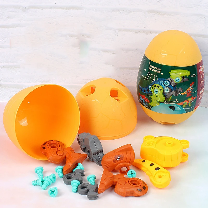 Dinosaur Building Block Fixing Screw  Disassembly and Assembly Toy Dinosaur Egg Tyrannosaurus Rex Model Children Educational