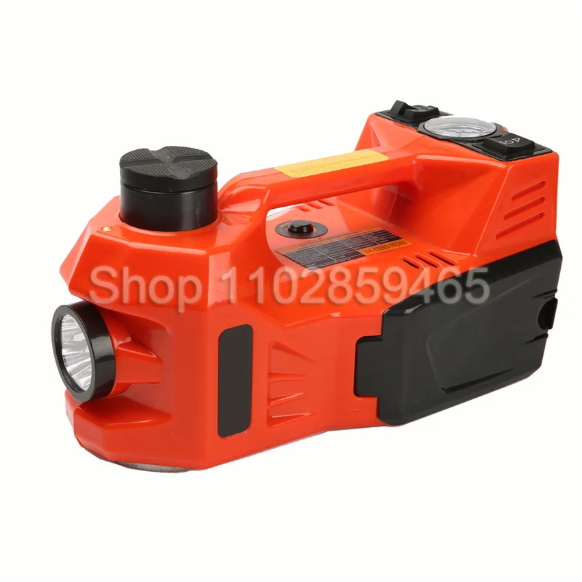 12V 3Ton/5Ton Car Electric Hydraulic Jack With Tire Inflator Pump And LED Flashlight 3 In 1 Lift Jack For Car