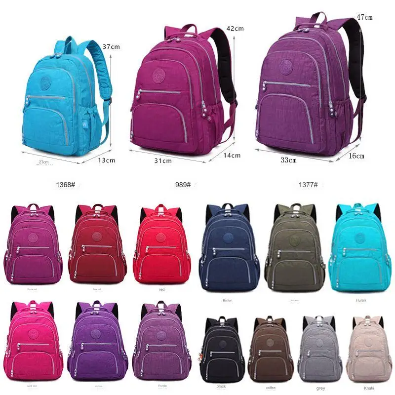 Tegaote School Backpack Student for Teenage Girl Boy 2024 Travel Back Packs Bag Women Nylon Waterproof Laptop Bagpack Unisex