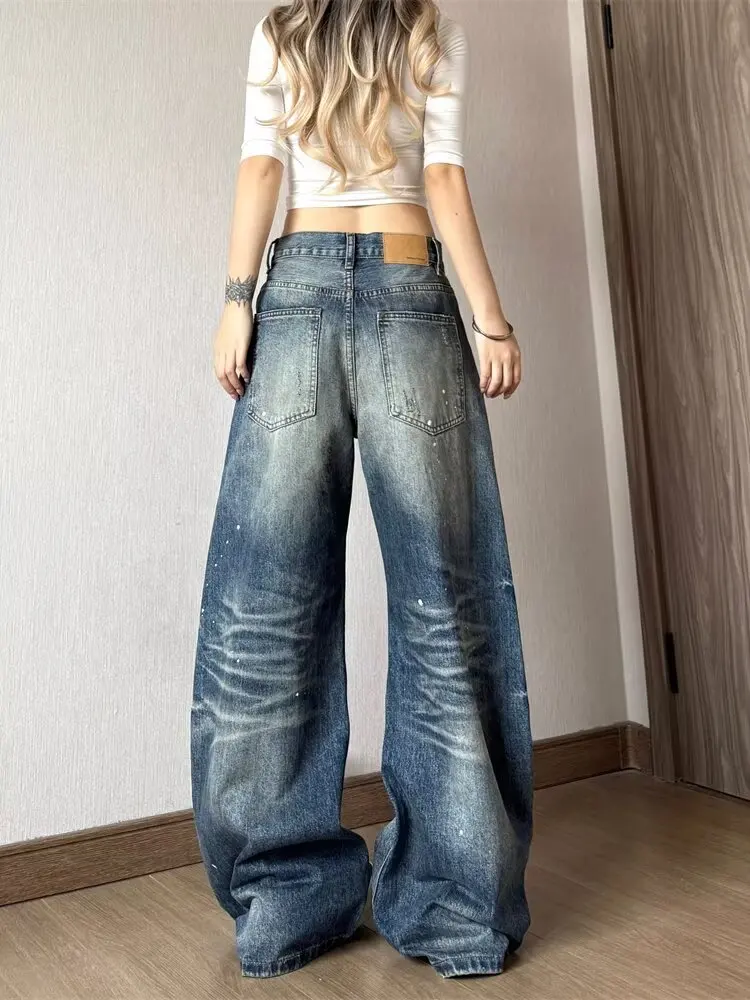 Women's Jeans 2025 Autumn Winter Women's Denim Pants Y2K Baggy Jean Japanese Cowboy Harajuku Vintage Mom Jeans Stacked Jeans New