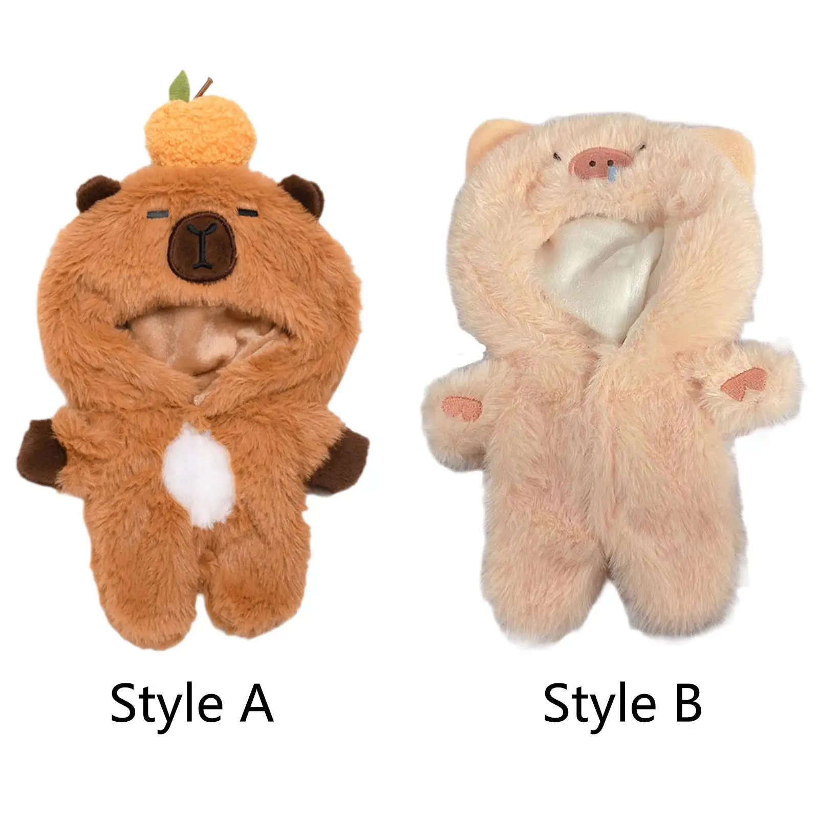 ملابس دمية مقاس 20 سم للحيوانات المحشوة، عناصر تلبيس ممتعة للأطفال