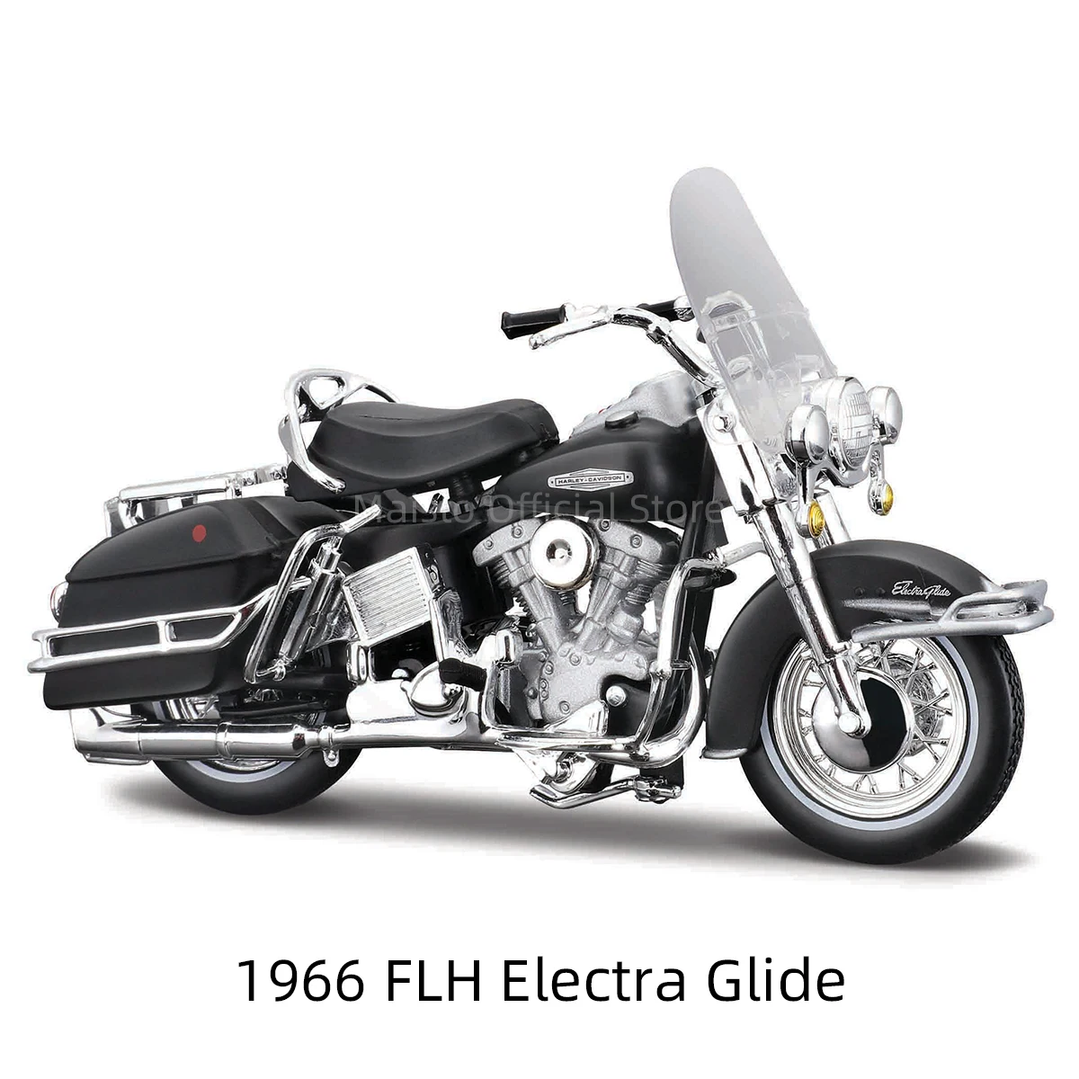 Maisto 1:18 Harley-Davidson 1966 FLH Electra Glide Die Cast veicoli hobby da collezione giocattoli modello moto