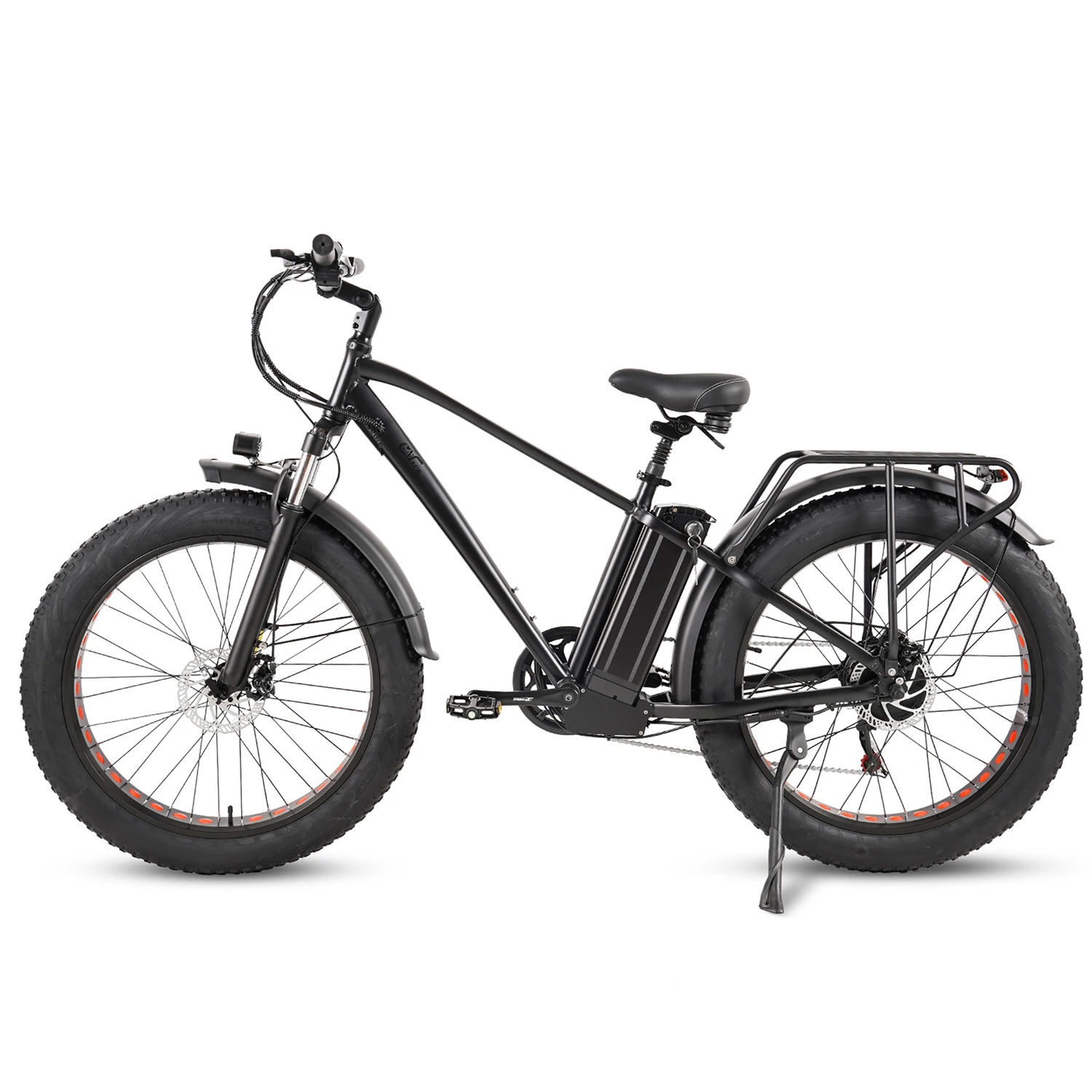 CMACEWHEEL KS26 Elektrische fiets Volwassenen 48V 18AH EBIKE PEAK 1000W Dikke banden Elektrische mountainbike 7 versnellingen E-bike