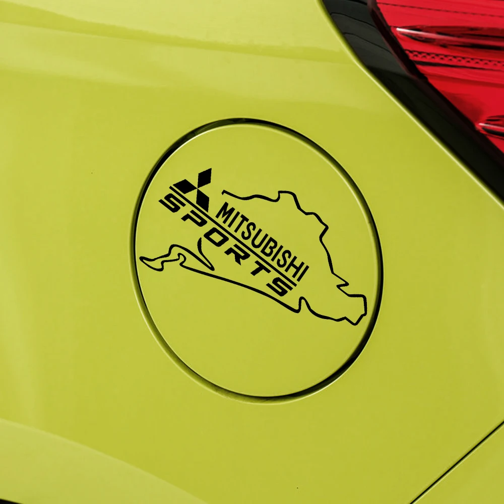 

Car Sticker Fuel Tank Cap Vinyl Racing Sports Emblem For Mitsubishi Lancer Asx Outlander Pajero L200 Galant Auto Accessories