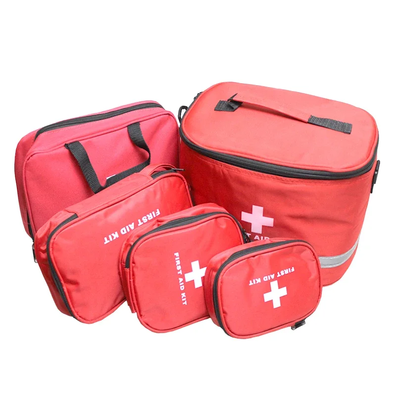 Borsa di pronto soccorso multistrato portatile per uso domestico vuota, Kit di medicinali portatile da viaggio all\'aperto per l\'escursionismo