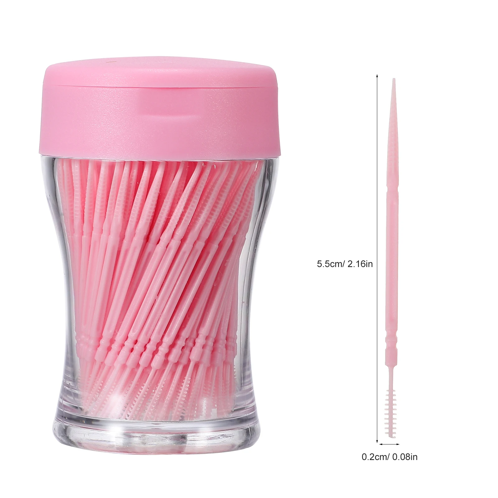 6 صناديق أعواد أسنان مزدوجة الأطراف من البلاستيك بين الأسنان يختار تنظيف الأسنان أداة العناية بالأسنان فرشاة مزيل البلاك مريحة