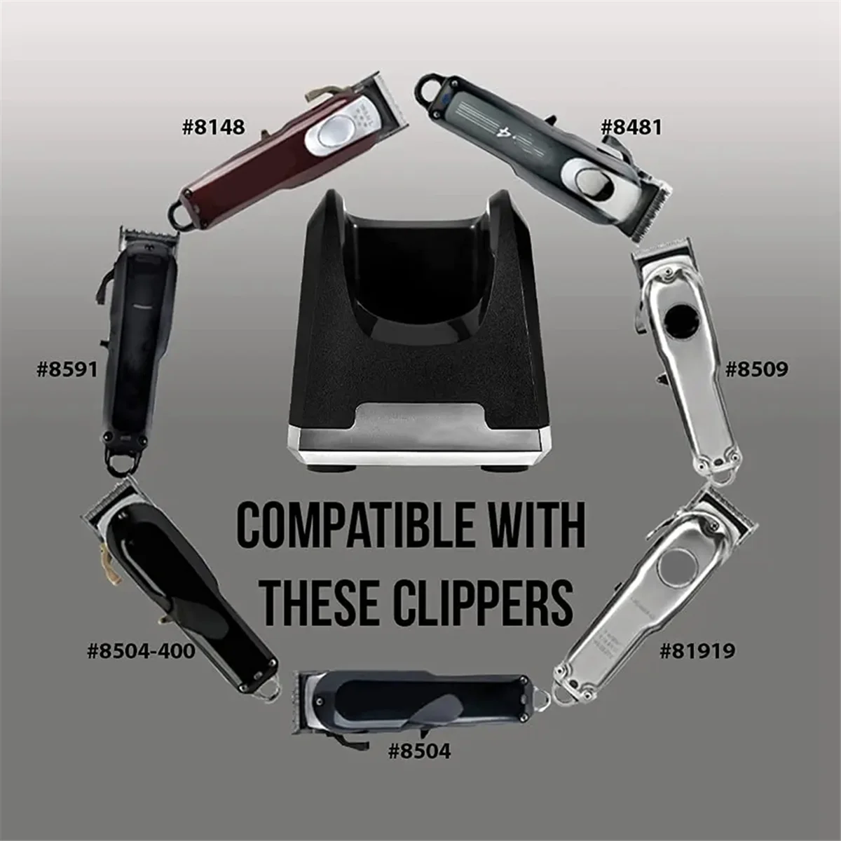 Professional Cordless Clipper Charging Stand Charger Dock Hair Trimmer Charging Base for Wahl 8148 8481 8591 81919 8509