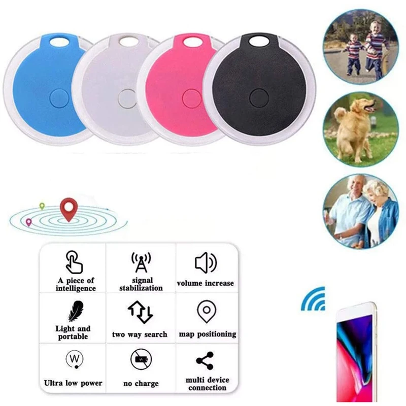 Gps Dog Tracker Smart Bluetooth Tracker & Bluetooth Key Finder Wireless Anti-Lost Alarm Sensor Device For Kids Pets