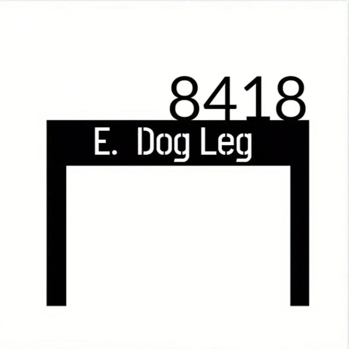 Modern Custom Address Sign for Yard Personalized Metal Street Name Plate