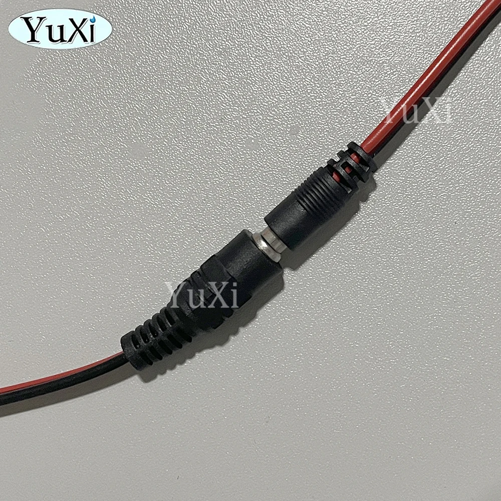 Conector macho y hembra para cámara CCTV, extensión de Cable de CC, 5 piezas, 2,1x5,5 MM, 12V