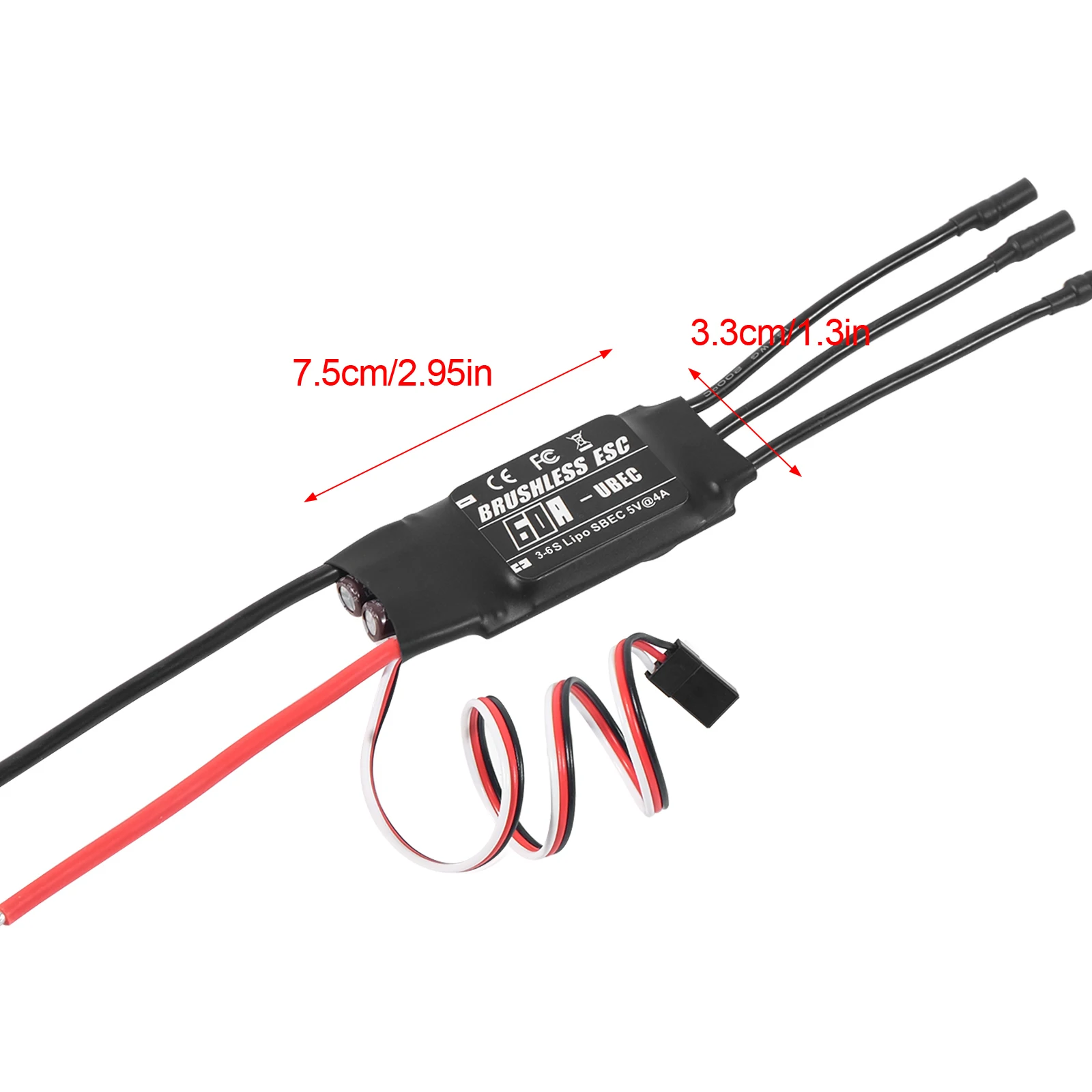 YSIDO 20A 30A 40A 50A 60A 80A 2-6S Borstelloze ESC UBEC Speed Controller Programmeerkaart voor RC FPV Drone Vliegtuig Helikopter Onderdelen