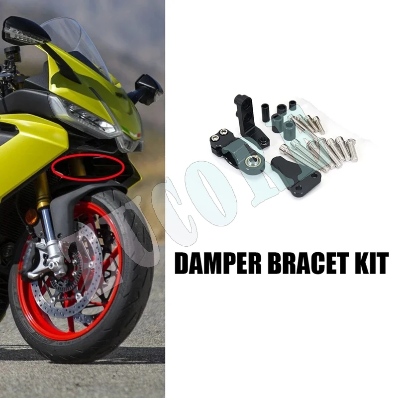 ATT-オートバイアクセサリーステアリング安定化ダンパーブラケットマウントアプリリア RS660 RS 660 Rs660 Rs 660 2021 2022 2023