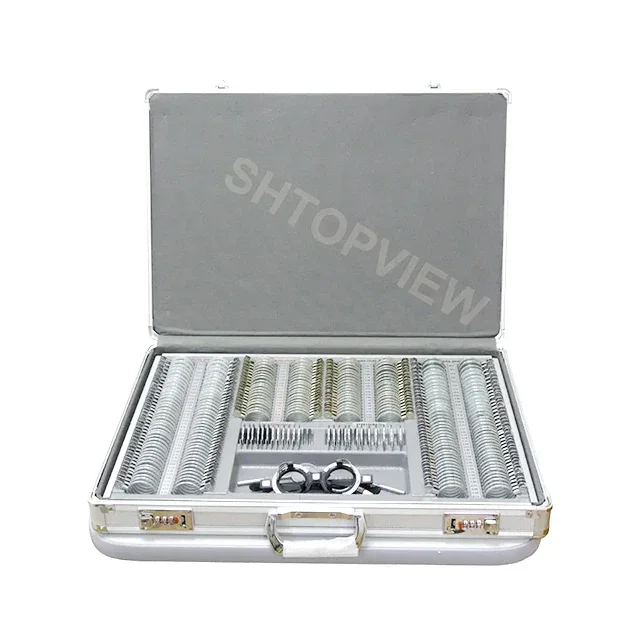 Best Sale 266 pcs Optometry Equipment Glass Optical Instrument Trial Lens Set 266-JSB