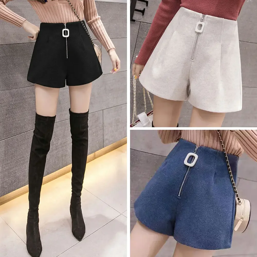 

Shorts Women Autumn Winter Shorts Women Loose High Waist Casual Pants Ropa Mujer