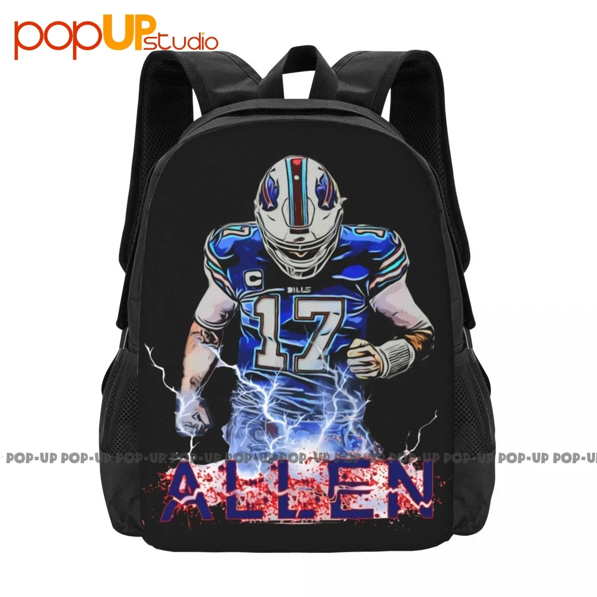 

Buffalo 17 Josh Allen Bills 2021 Backpack Large Capacity Cute Portable Sports Bag Large Capacity