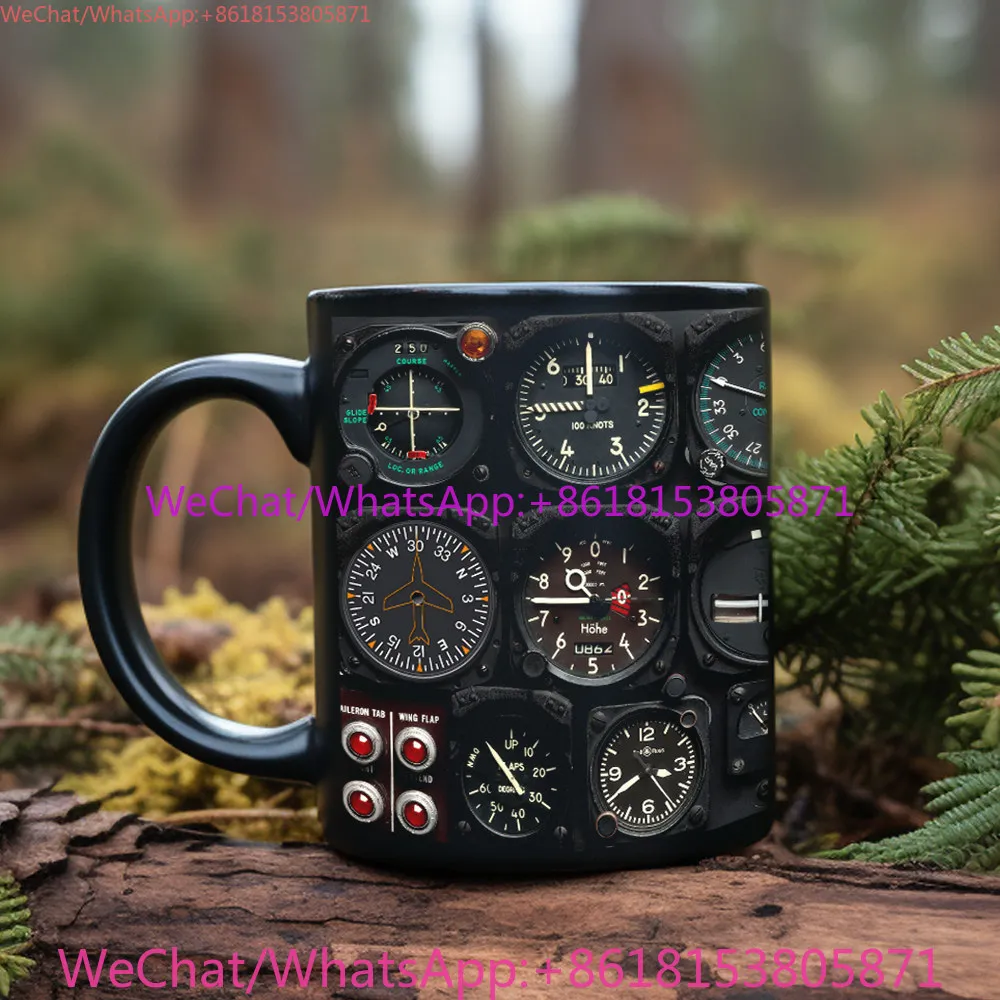 Ceramic mugs for airplane lovers, birthday gifts for boys, water