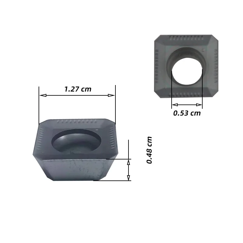 

10 Pieces, SEKT1204AFTN-X83 Square Carbide Cnc Milling Blades Suitable for Processing of Various Steel Parts and Stainless Steel