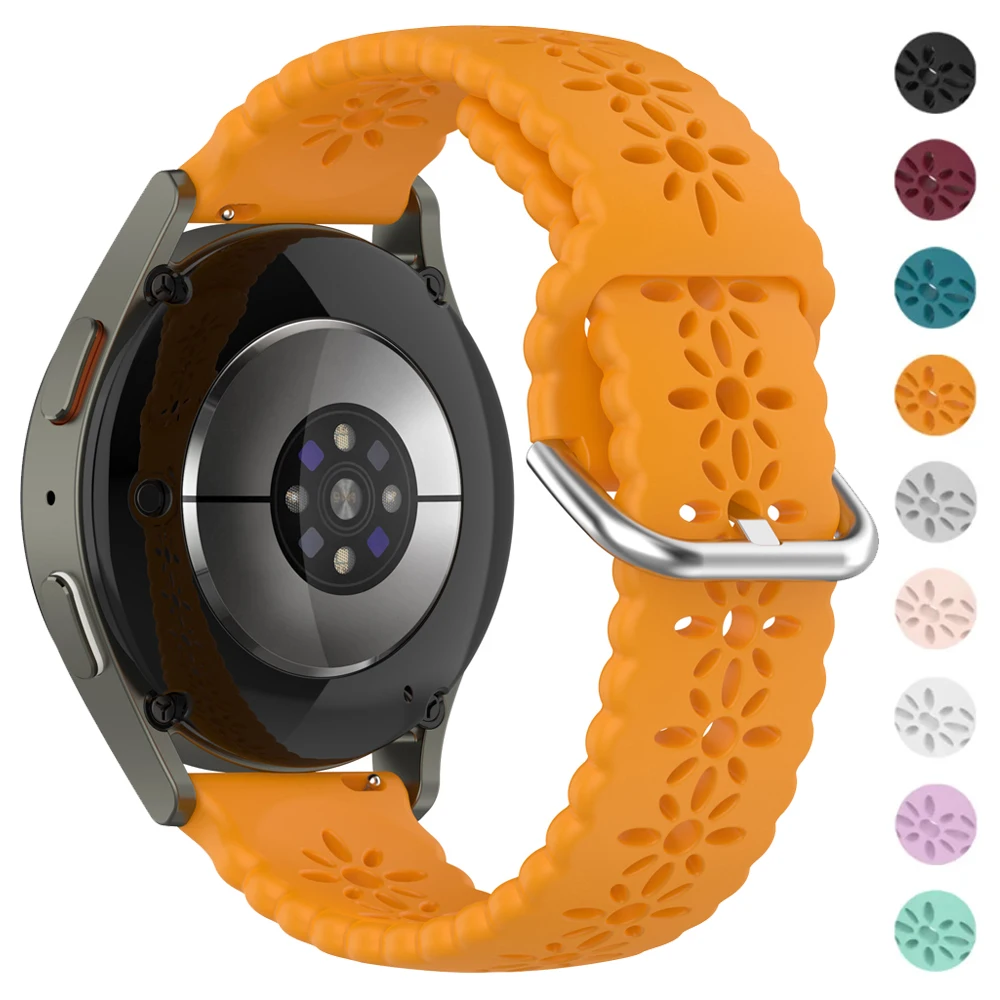 22 20mm Silicone Strap For Samsung Galaxy Watch 7/7LTE/6/4/5Pro/3 45mm 44mm 40mm Gear S3 Strap Galaxy Watch 4 6 Classic Bracelet