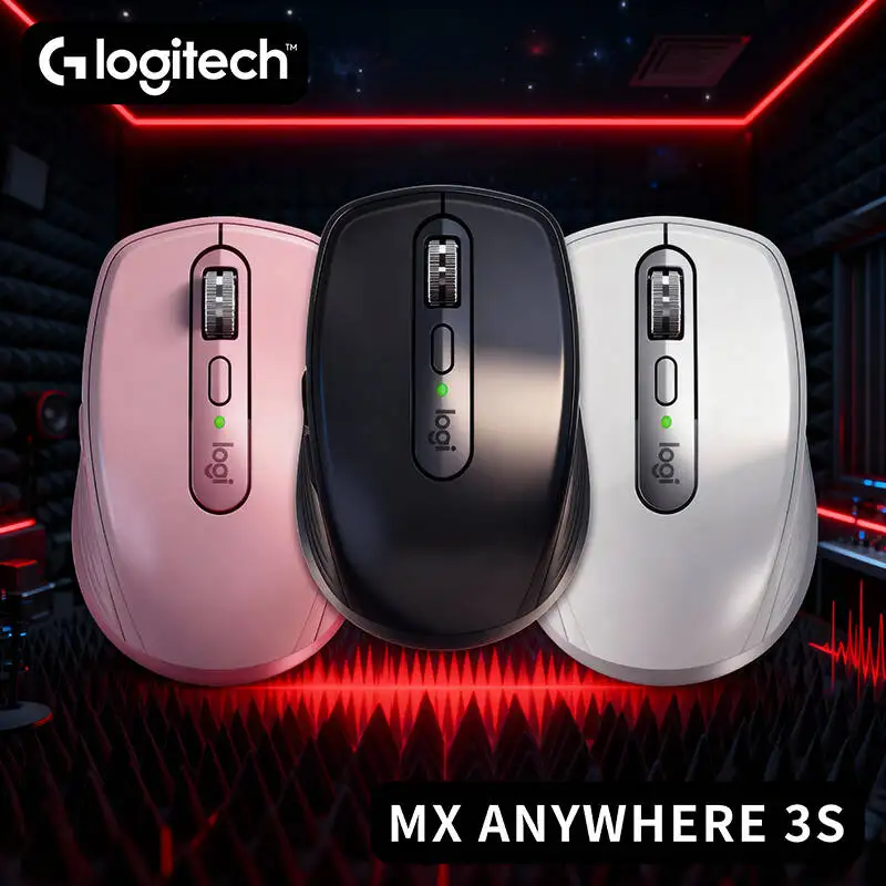 

Logitech MX Anywhere 3S Silent Click Portable Mouse, 8K DPI, Compact for Travel, Multi-Device