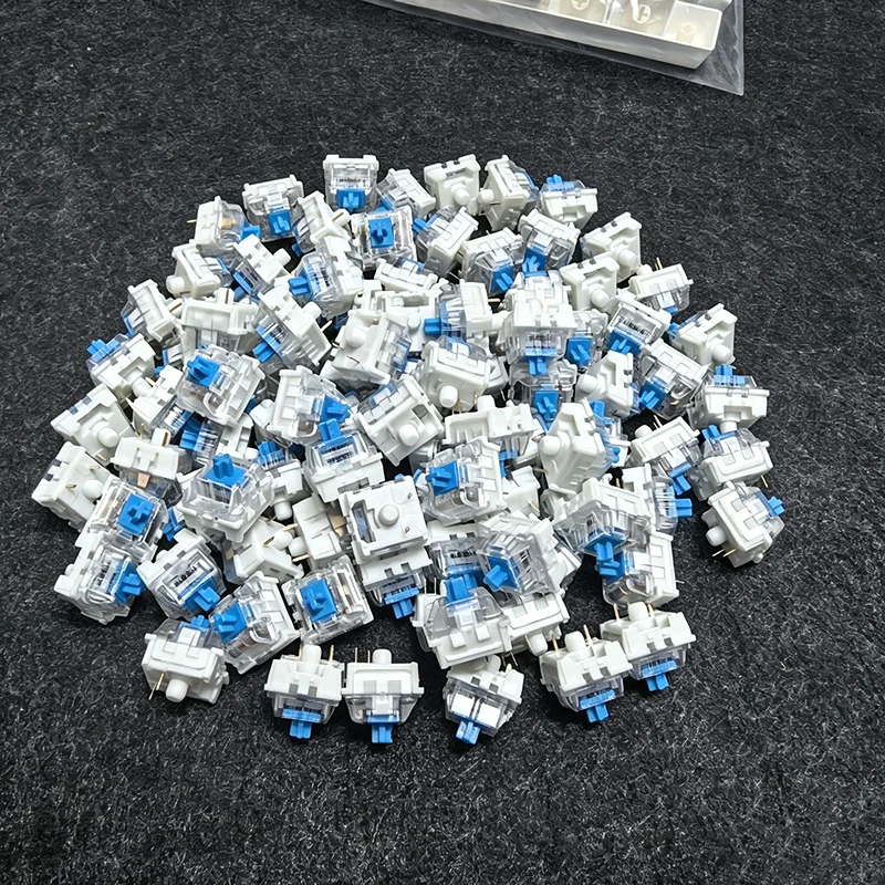 50pcs Keyboard Switch Keyboard Clicker Key Replacement 3 Pin Tactile Switch Plastic For Replacement Accessories