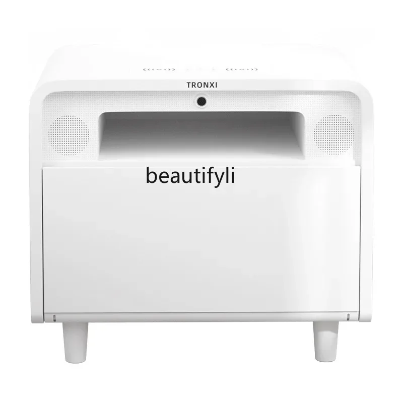 Complete Smart Bedside Table Modern Minimalist Multi-Function Wireless Charging Bluetooth Audio Fingerprint Lock
