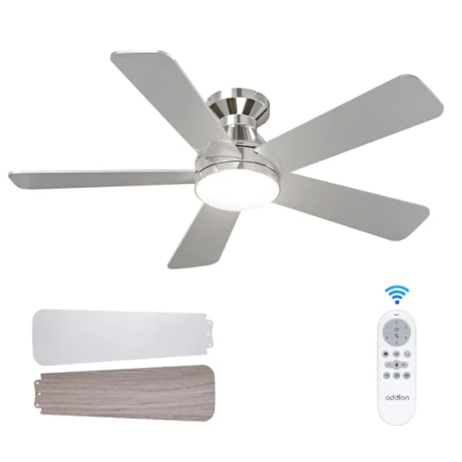 

Ceilg Fans with Lights, Low Profile Ceiling Fan with Light And Remote Control, Flush Mount, Reversible, 3CCT, Dimmable, Quiet,