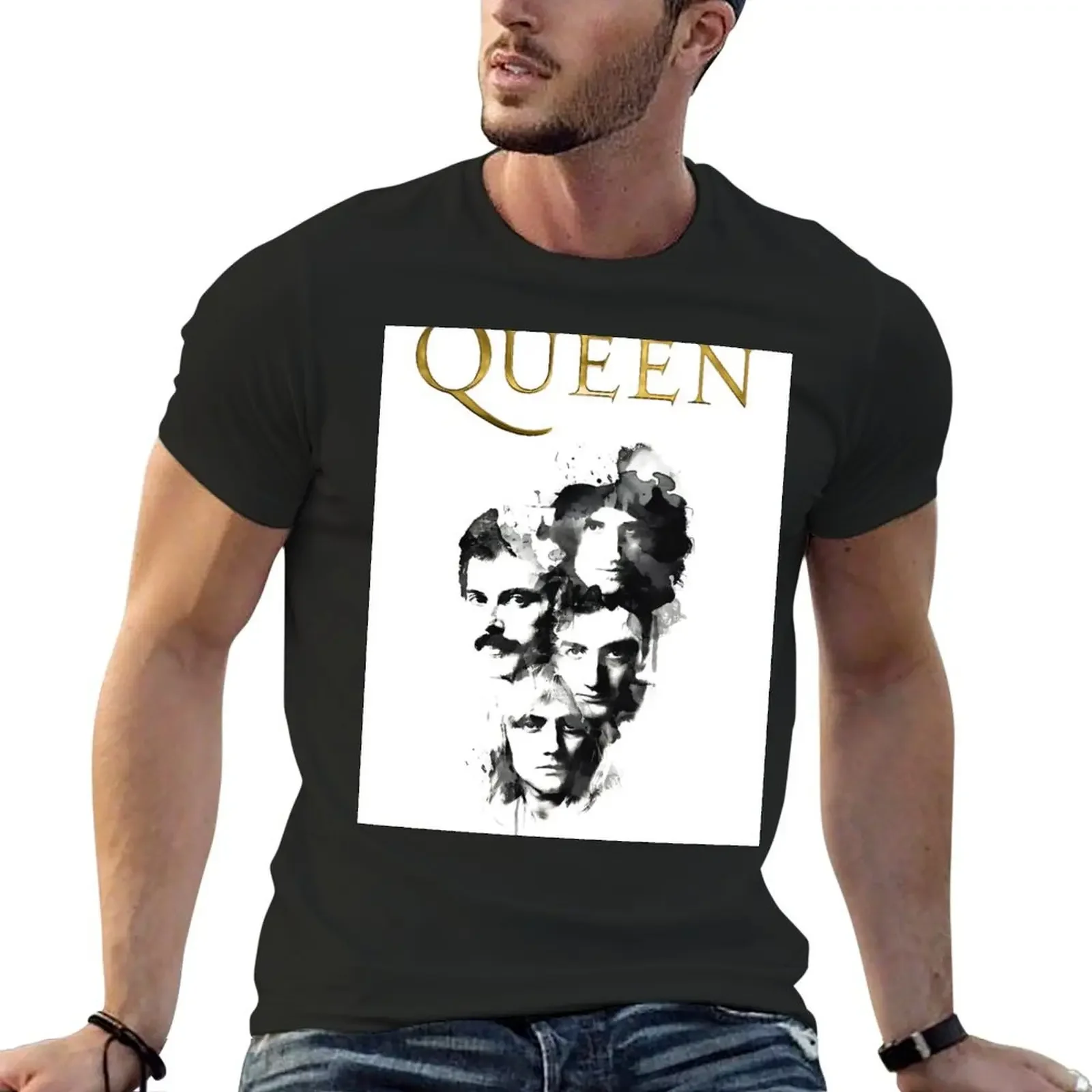 

fbdsfheri9u > > Футболка Queen Band, Queen, Queen Band, Queen T-Shirt, милые топы, винтажная хлопковая футболка для мужчин