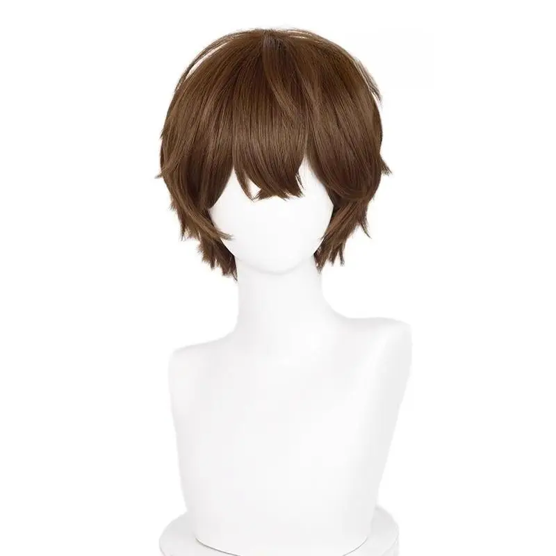 Peluca de cosplay auténtica Identity V Eli Clark |   Simulación de cuero cabelludo y cabello crudo rubio-marrón personalizado
