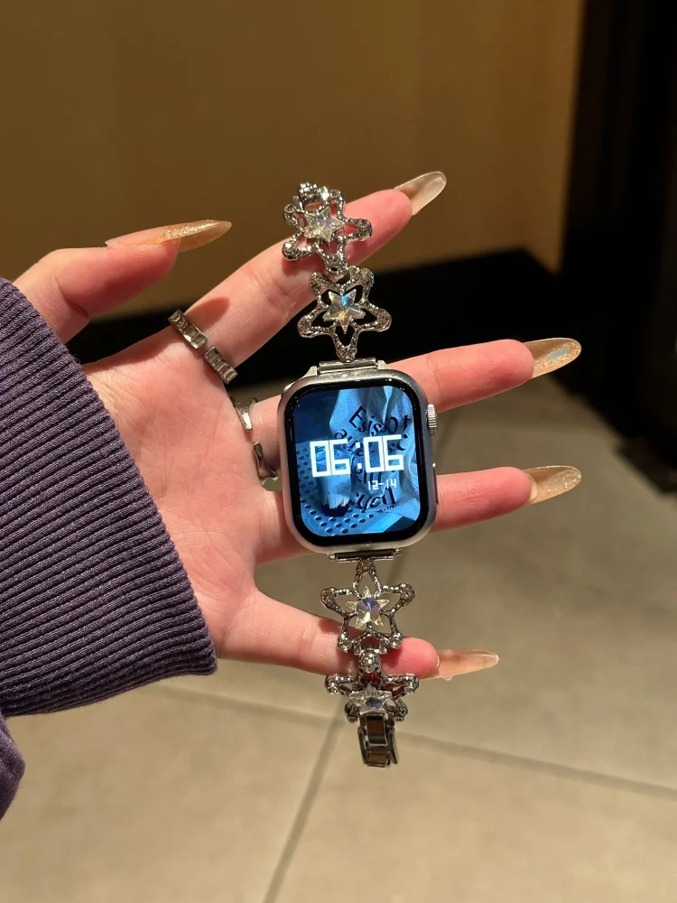 1 Simple and Luxurious Watch Strap Compatible with iWatch Strap 38mm 40mm 41mm 42mm 44mm 45mm 49mm Fashionable Handmade Strap