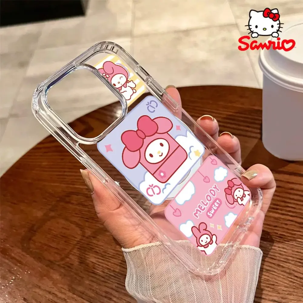 Чехол Sanrio Kt для iPhone, защита от падения, чехол для iPhone 16/15/14/13/12/11 для девочек, чехлы для Iphone Kitty Cat, модные аксессуары, игрушки