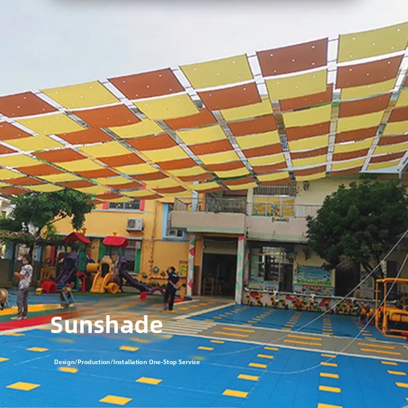 

Retractable Sunshade Tent for Kindergarten Swimming Pool School Outdoor Large Size Patio Canopy Shade Playground