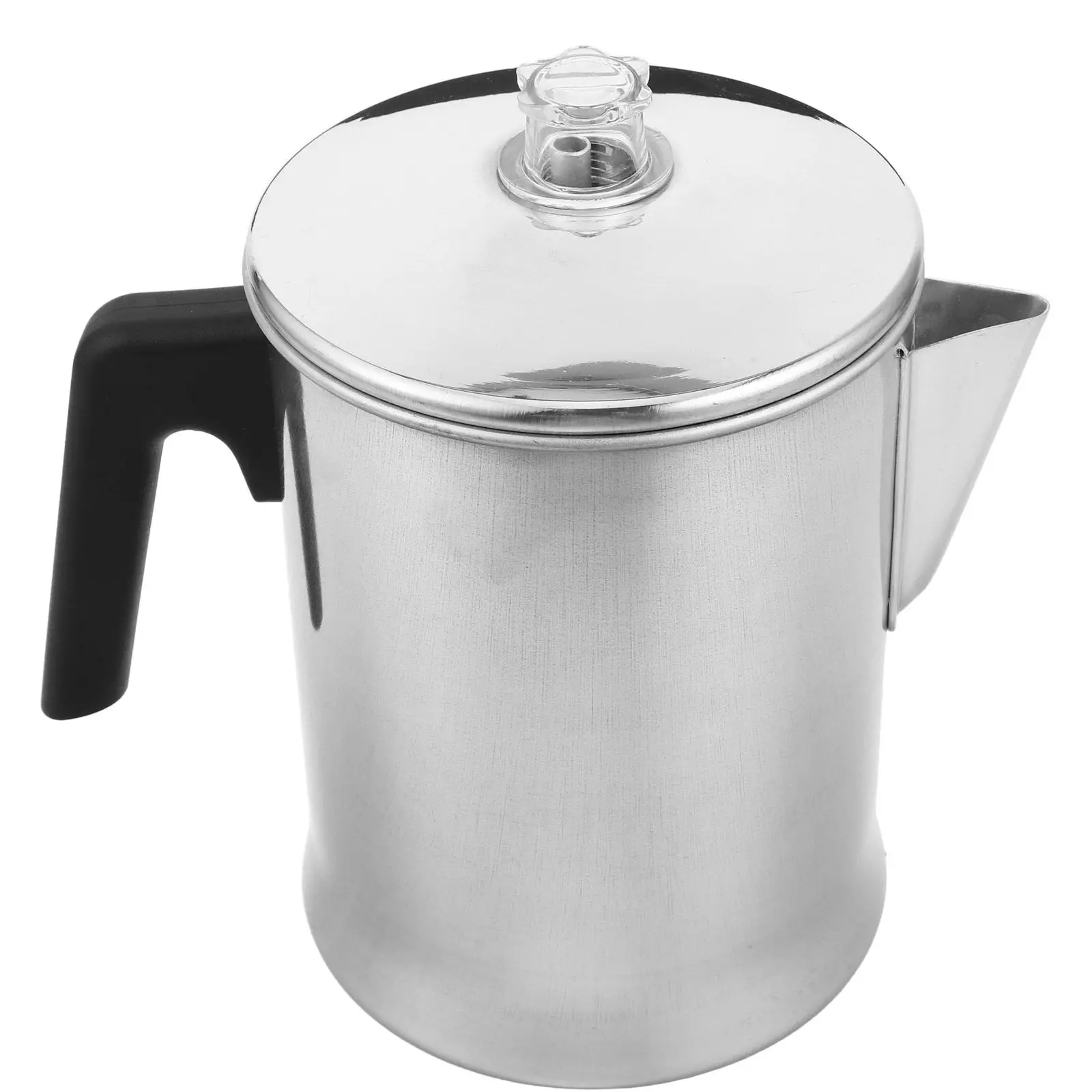 Large Capacity Aluminum Outdoor Coffee Pot Percolator Camping Kettle Portable Travel Hiking Backpacking Coffee Maker Fast