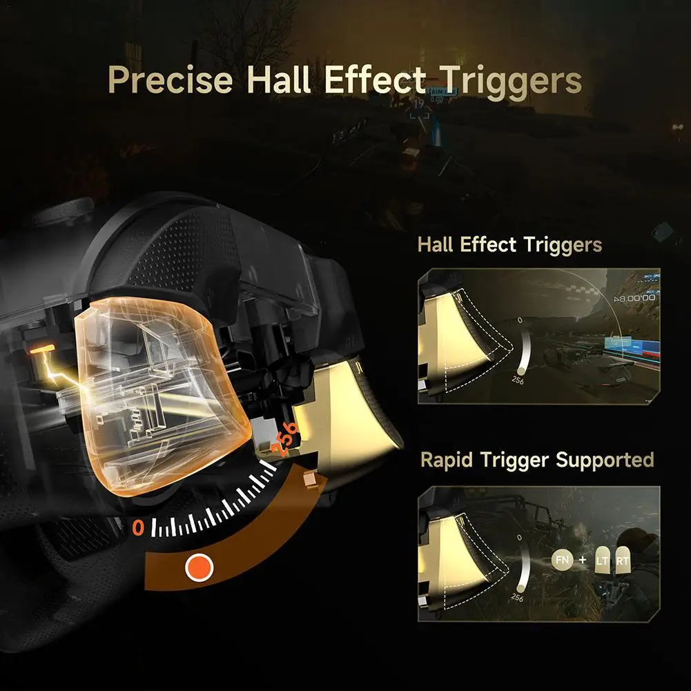 

EasySMX D05 Wireless Gaming Controller Gamepad Precise Hall Effect Triggers Lasting Sticks With Hall Effect With Charging