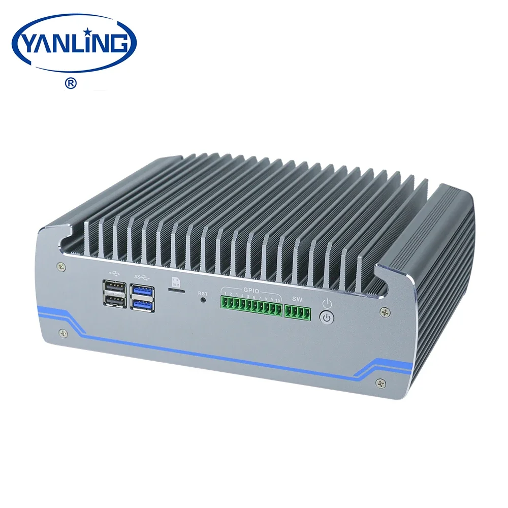 China computer hardware thin client 2 ethernet port  i5-6200u dual core mini itx fanless industrial pc