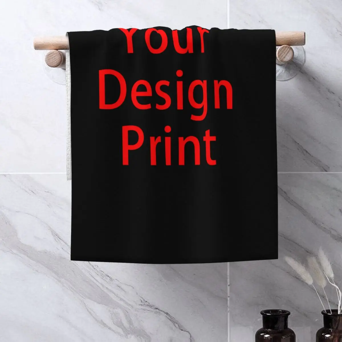 Custom Your Design Towel Quick Dry Customized Logo Printed Soft Linen Cotton Shower Towels