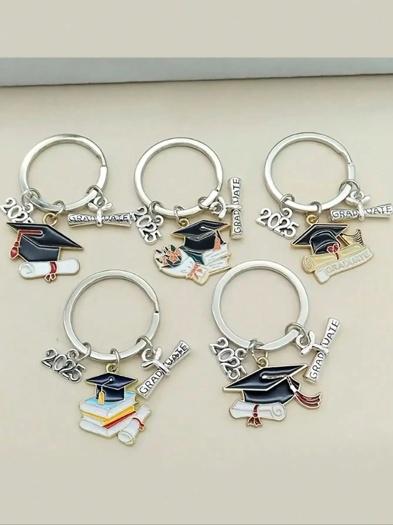 10pcs Graduation Key Ring Set, Gift for Graduation Season