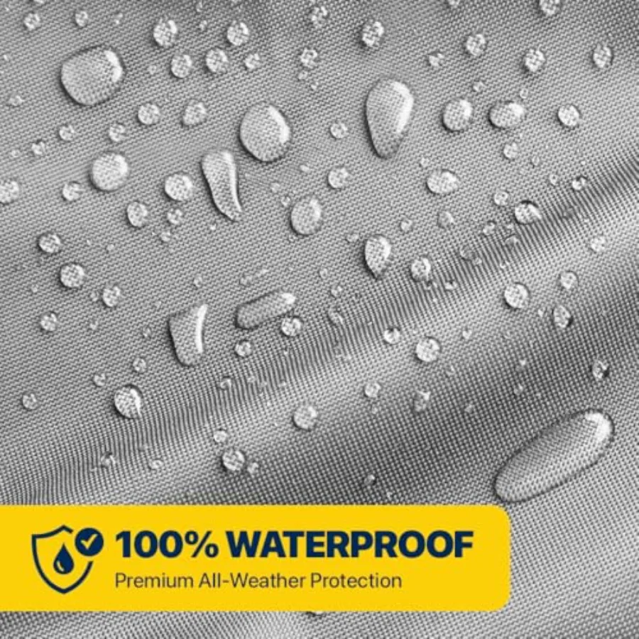 غطاء قارب احترافي مقاوم للماء لحماية جميع الأحوال الجوية من الدرجة البحرية يناسب ما يصل إلى 18'19.6 بوصة طول 82 وات مثالي لقارب الجهير VHull Runabout