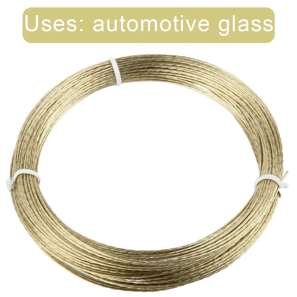 Wire Braiding Line 22m Length Automotive Cut Out Cutting Glass Gold Removal Roll Steel Thickness 0.8mm Brand New