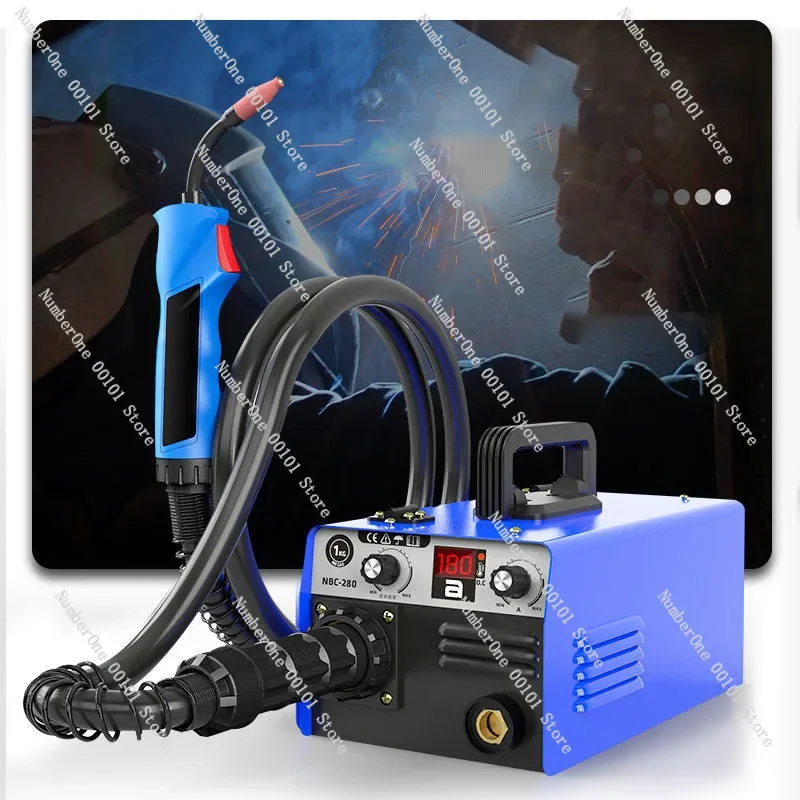 220V gas welding Carbon dioxide gas shielded welding machine integrated machine small two welding machine home gas-free