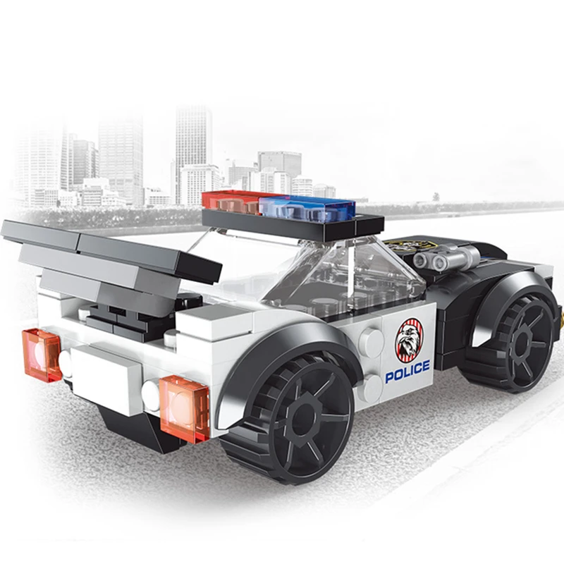 NEW DIY MOC City Plane SWAT Super Police CAR Dual-Rotor Helicopter Famous Building Blocks Bricks Kits Classic Model