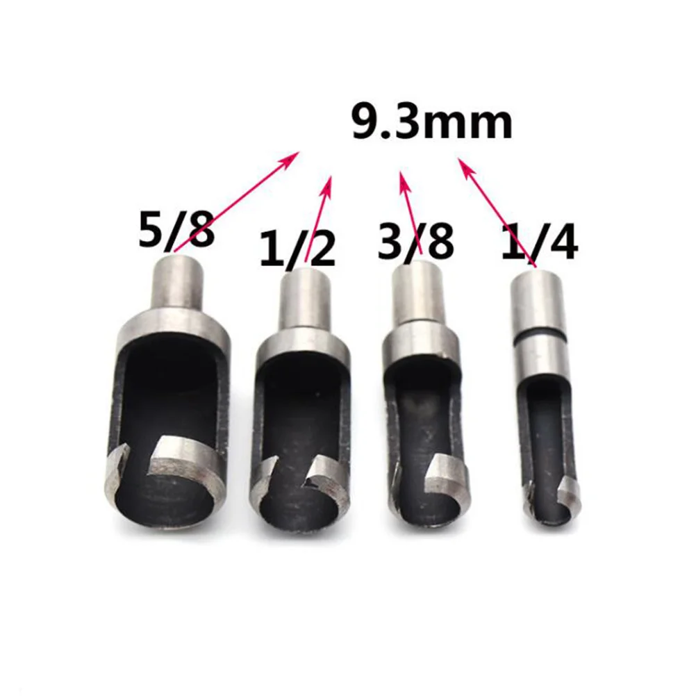 

8Pcs Plug Cutter Set for Wood Hardened Carbon Steel Deep Tapered Cutters Smooth Finish Countersink Boring Tools for Drill