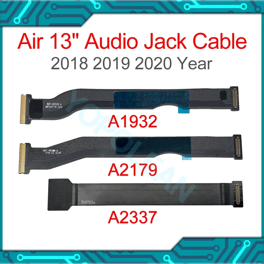 New A1932 I/O Audio Board Headphone Jack Flex Cable 821-01528-A