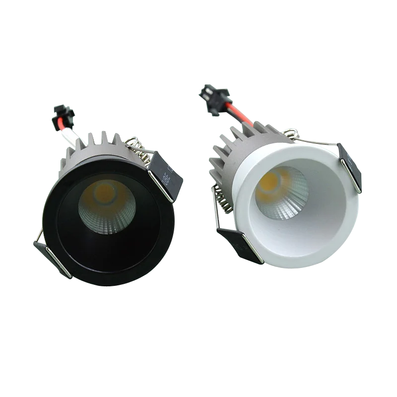 

2 Pack Cutout 35mm Dimmable Deep Anti Glare LED Downlight Spotlight 3W 5W UGR 11 CRI90 Embedded Install for Ceiling or Cabinet